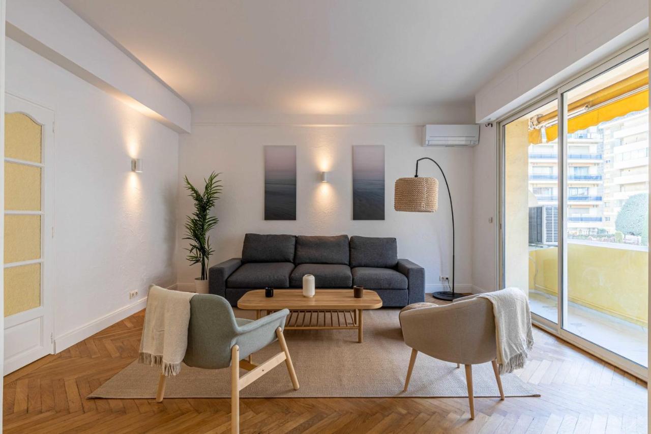 Renovated Apartment 80M2 6P 2Br - Cannes Palm Beach المظهر الخارجي الصورة